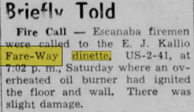 Fare-Way Dinette - May 03 1954 Article (newer photo)
